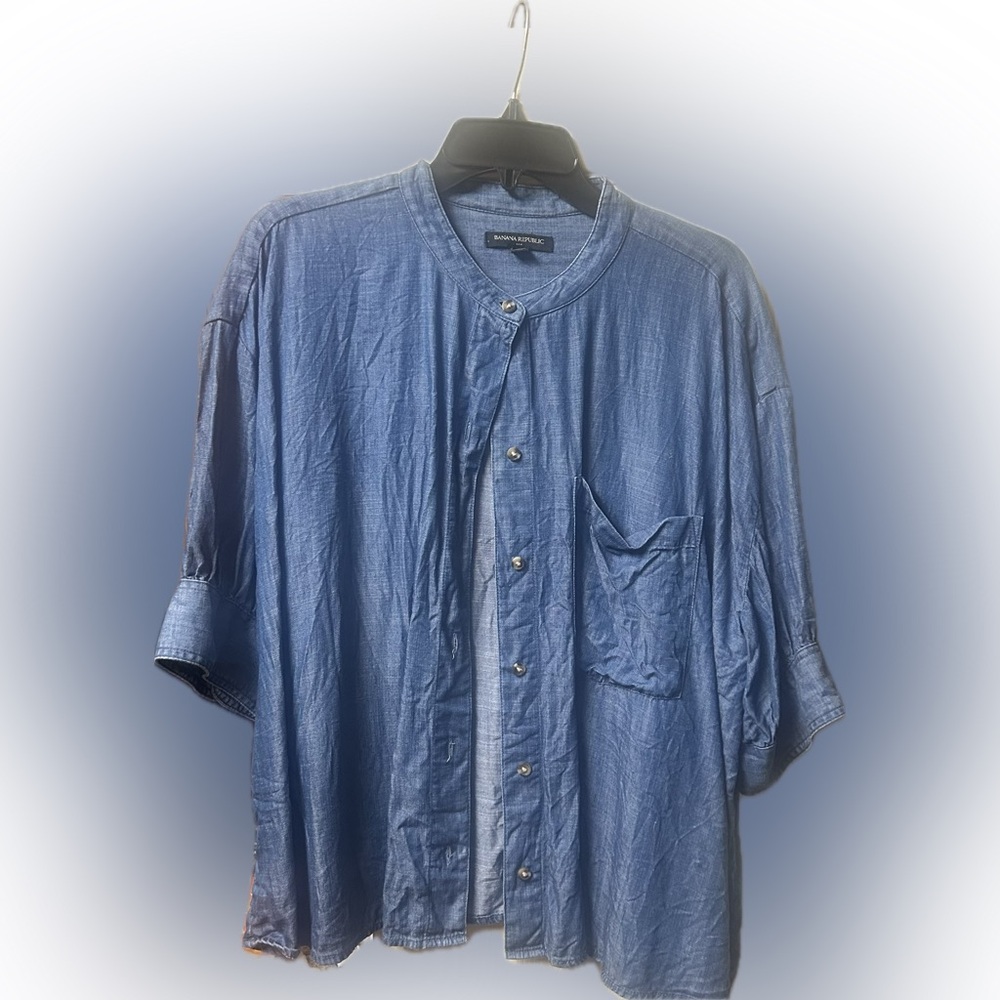 Banana Republic Ladies Denim Top XL